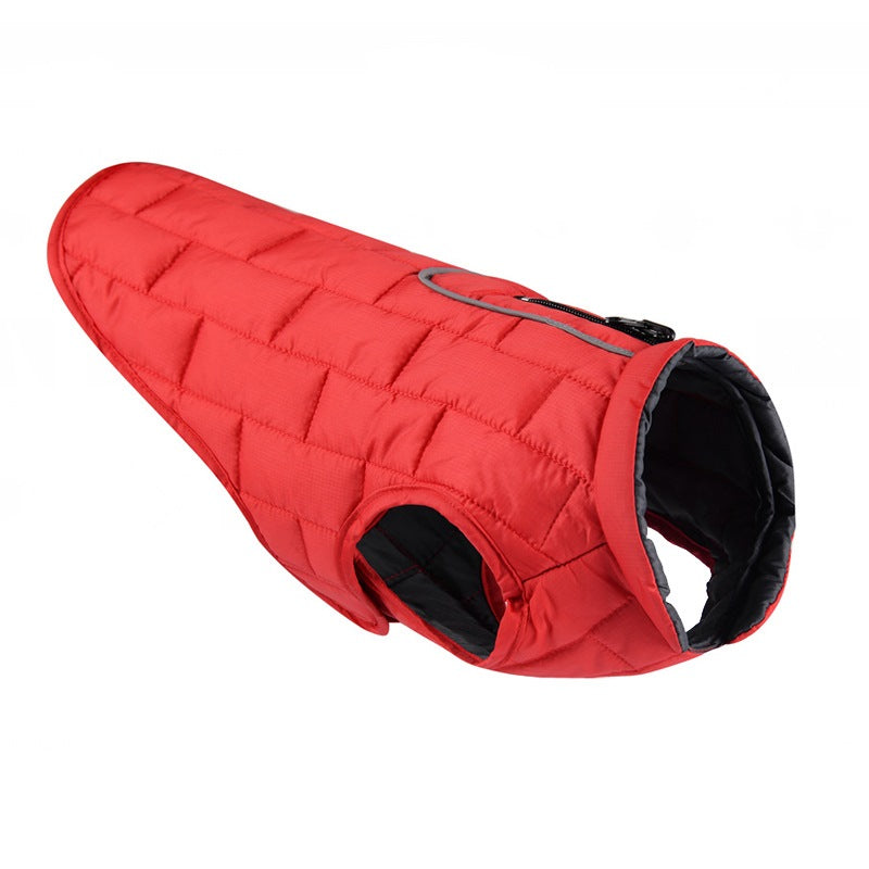 Winter Dog Clothes for Large Dogs Reflective Waterproof Big Dog Vest Jacket Reversible Bulldog Coat Adjustable Clothing for Dogs